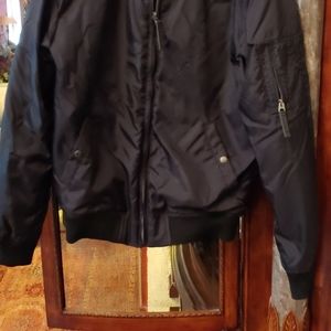 Slate & stone nylon quilted bomber jacket